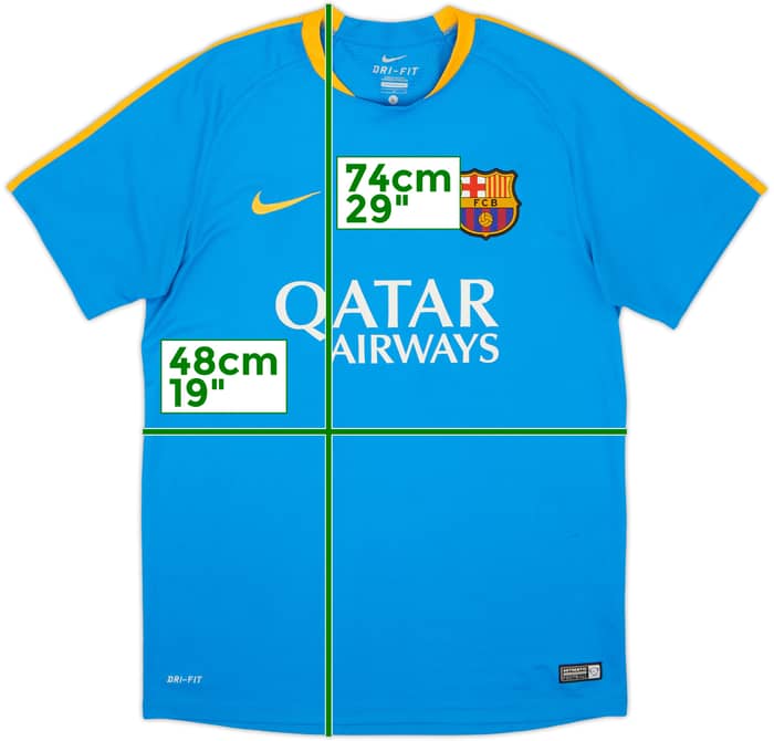 2015-16 Barcelona Nike Training Shirt - 8/10 - (L)