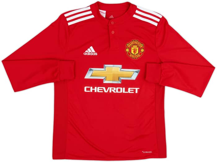 2017-18 Manchester United Home L/S Shirt Rashford #19 - 10/10 - (L.Boys)