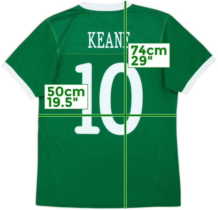 2010-11 Ireland Home Shirt Keane #10 - 7/10 - (M)