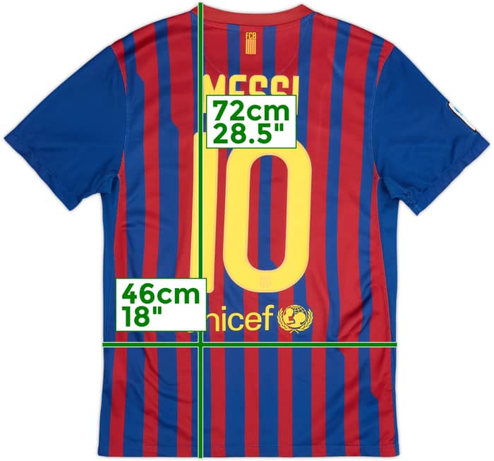 2011-12 Barcelona Home Shirt Messi #10 - 6/10 - (S)