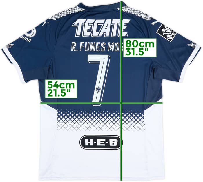 2017-18 Monterrey Home Shirt R. Funes Mori #7 - 7/10 - (XXL)