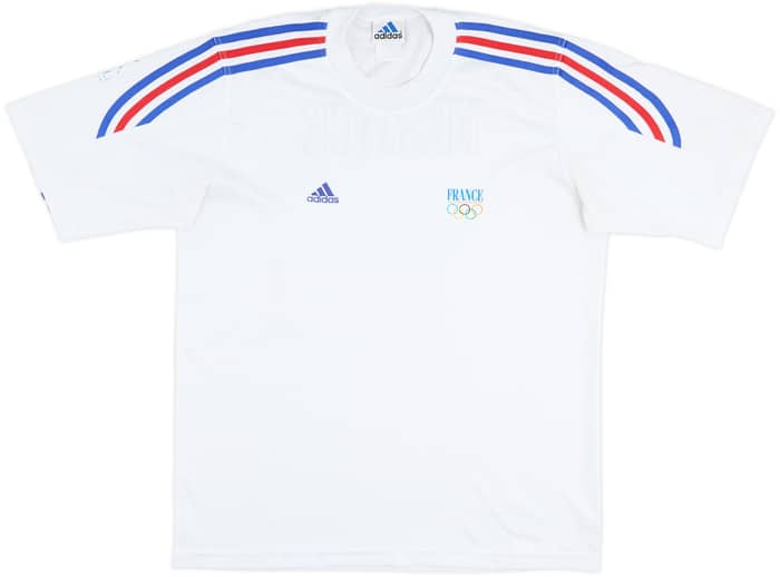 2001 France adidas Mediterranean Games Training Shirt - 7/10 - (M/L)