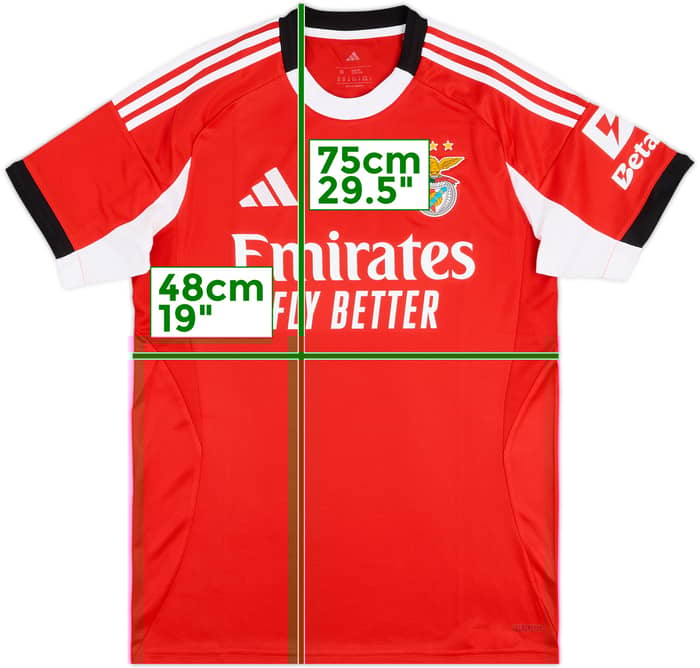 2025-26 Benfica Home Shirt - 8/10 - (M)