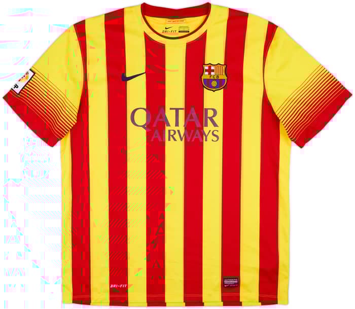2013-15 Barcelona Away Shirt Fabregas #4 - 10/10 - (XL)