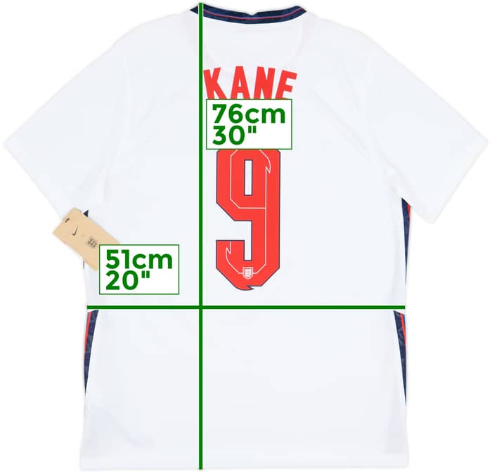 2020-22 England Home Shirt Kane #9 (L)