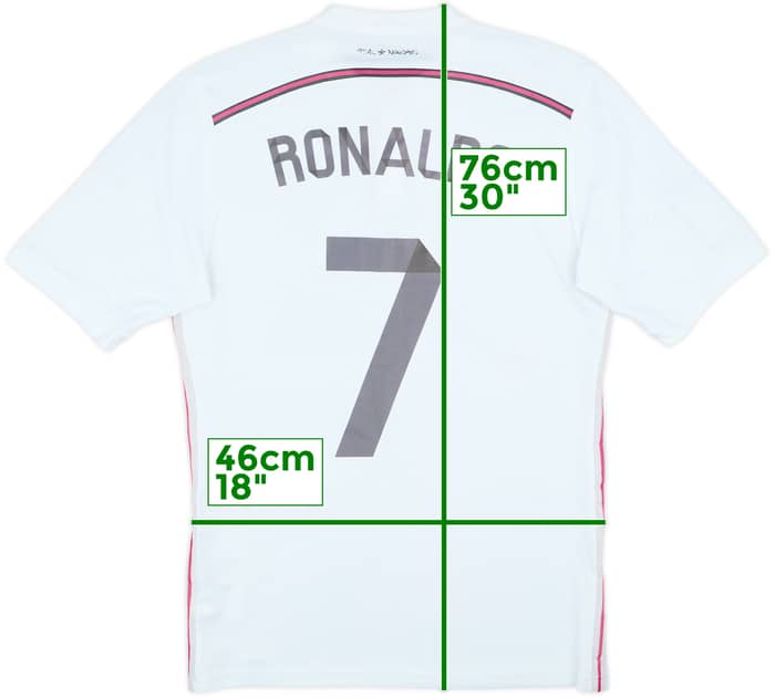 2014-15 Real Madrid Home Shirt Ronaldo #7 - 7/10 - (M)