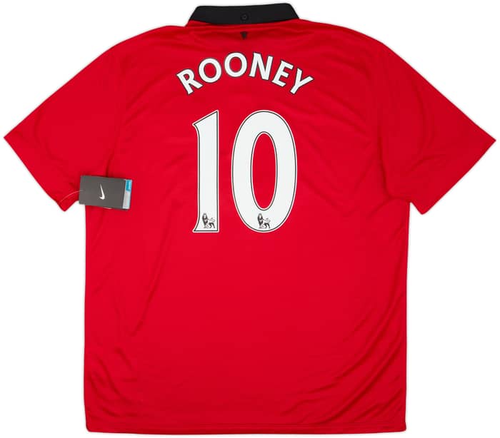 2013-14 Manchester United Home Shirt Rooney #10 (XL)