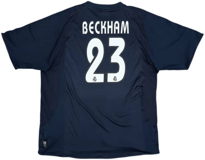 2003-04 Real Madrid Away Shirt Beckham #23 - 7/10 - (XL)