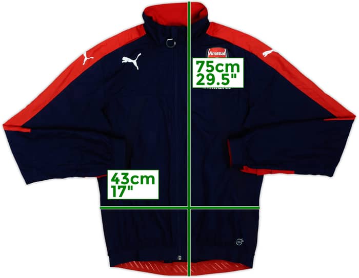 2015-16 Arsenal Player Issue Puma Track Jacket - 8/10 - (S)