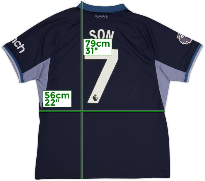 2023-24 Tottenham Away Shirt Son #7 - 8/10 - (XL)