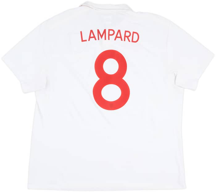 2009-10 England 'South Africa' Home Shirt Lampard #8 - 8/10 - (XXL)