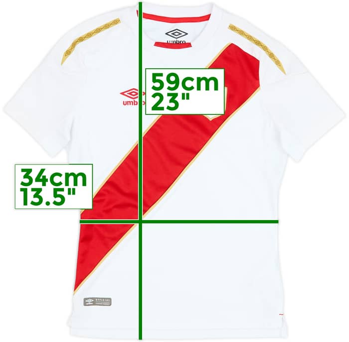 2018 Peru Home Shirt - 9/10 - (S.Boys)