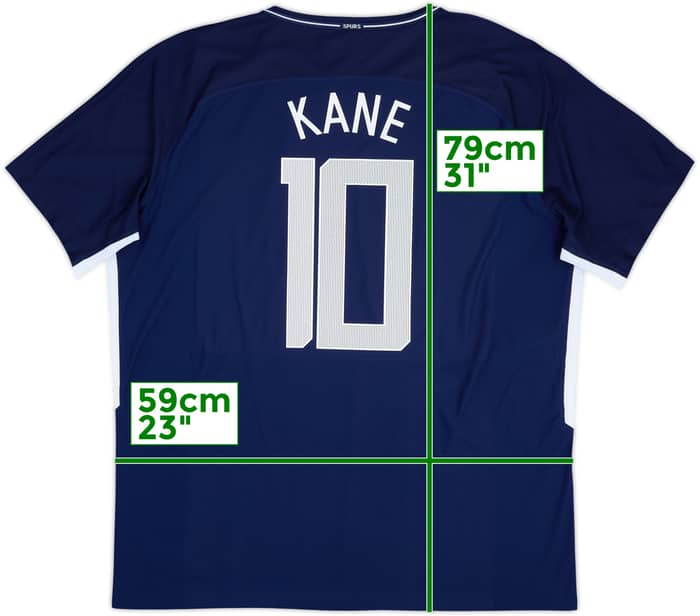 2017-18 Tottenham Authentic Away Shirt Kane #10 - 6/10 - (XXL)