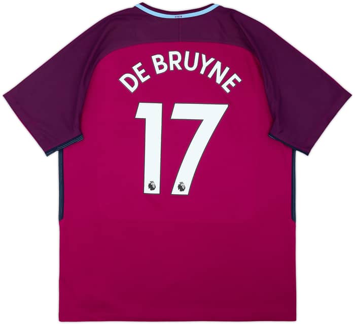 2017-18 Manchester City Away Shirt De Bruyne #17 - 8/10 - (XL)