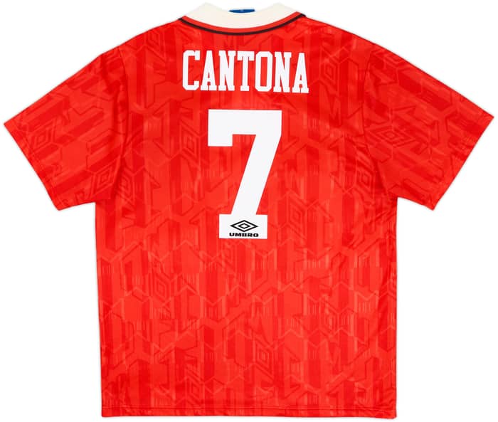 1992-94 Manchester United Home Shirt Cantona #7 - 9/10 - (XL)