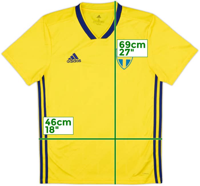 2018-20 Sweden Home Shirt - 8/10 - (S)