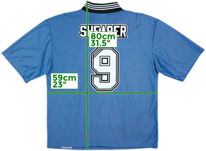 1996-97 Newcastle Away Shirt Shearer #9 - 10/10 - (XL)