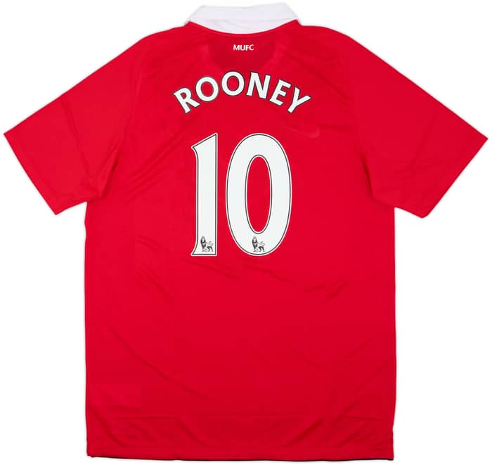 2010-11 Manchester United Home Shirt Rooney #10 (L)