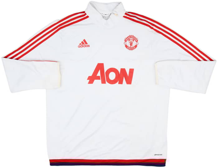 2015-16 Manchester United adidas 1/4 Zip Drill Top - 5/10 - (XL)