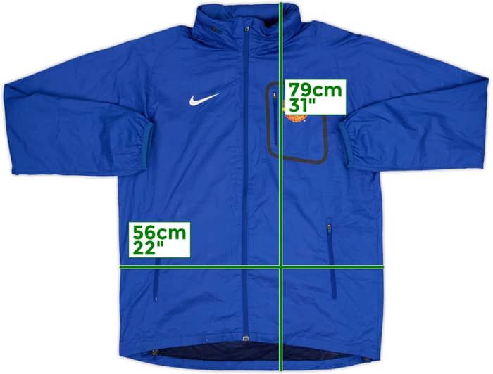 2011-12 Manchester United Nike Hooded Rain Jacket - 7/10 - (L)