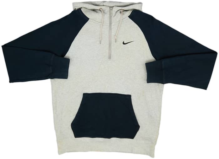 2011-12 Manchester United Nike 1/4 Zip Hooded Sweat Top - 5/10 - (M)