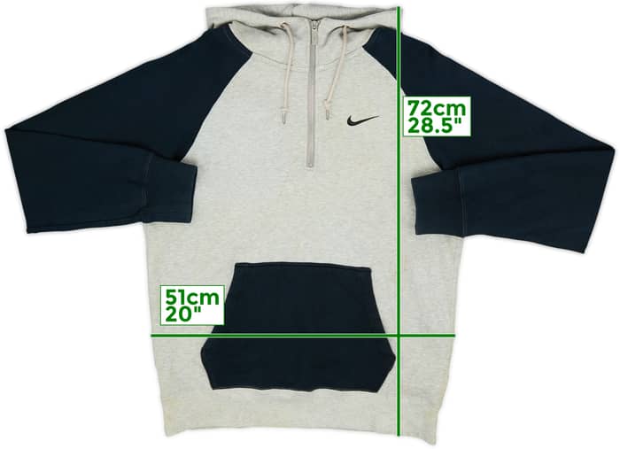 2011-12 Manchester United Nike 1/4 Zip Hooded Sweat Top - 5/10 - (M)