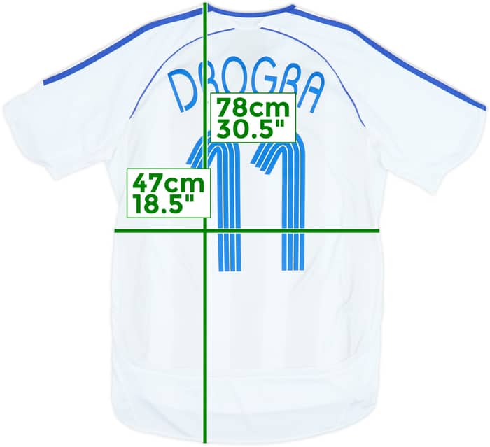 2006-07 Chelsea Away Shirt Drogba #11 - 7/10 - (S)