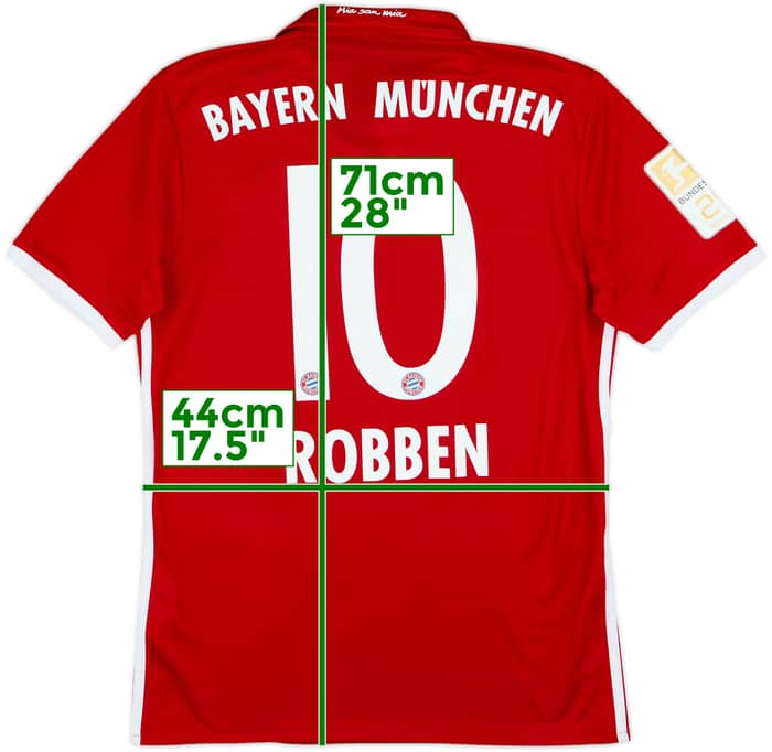 2016-17 Bayern Munich Home Shirt Robben #10 - 8/10 - (S)