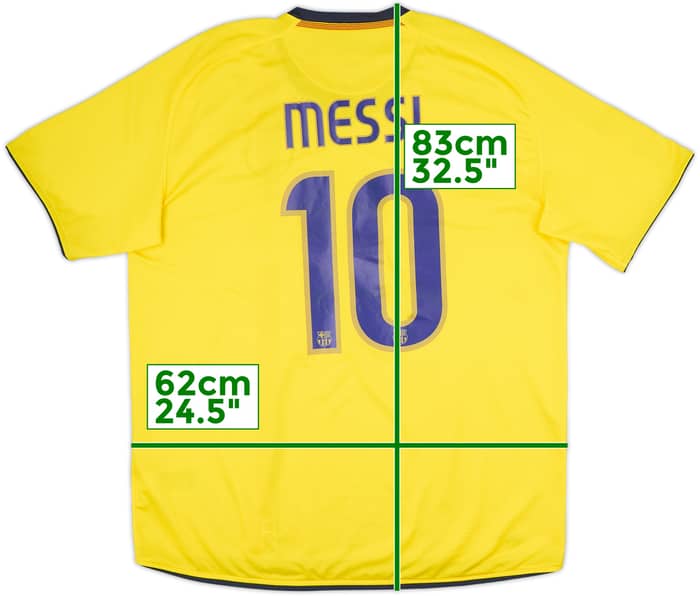 2008-10 Barcelona Away Shirt Messi #10 - 8/10 - (XL)
