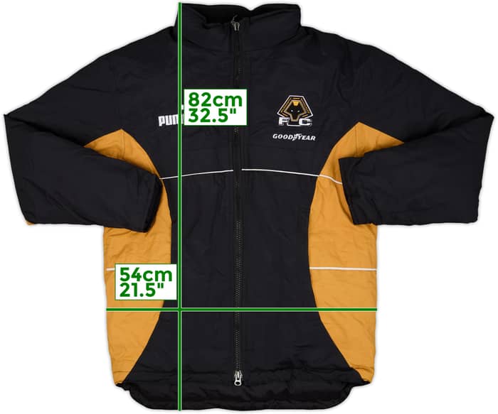 1998-99 Wolves Puma Padded Bench Coat - 10/10 - (S)