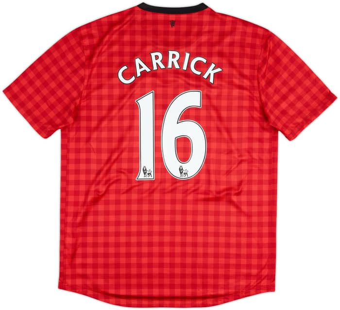 2012-13 Manchester United Home Shirt Carrick #16 - 7/10 - (L)