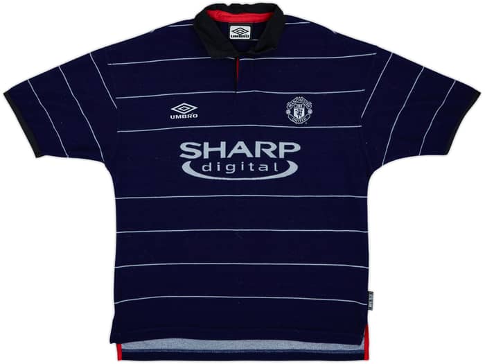 1999-00 Manchester United Away Shirt Scholes #18 - 8/10 - (M)