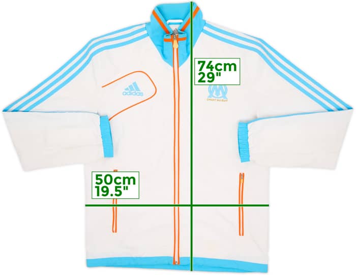 2012-13 Olympique Marseille adidas Track Jacket - 6/10 - (S)