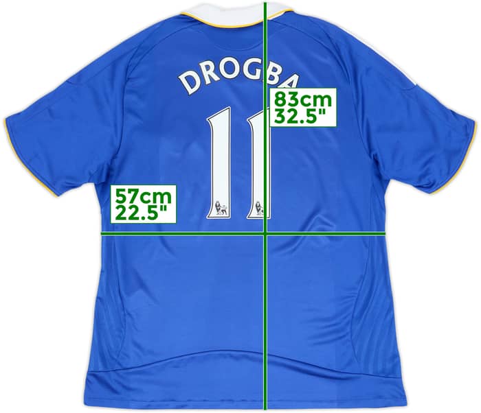 2008-09 Chelsea Home Shirt Drogba #11 - 7/10 - (XL)