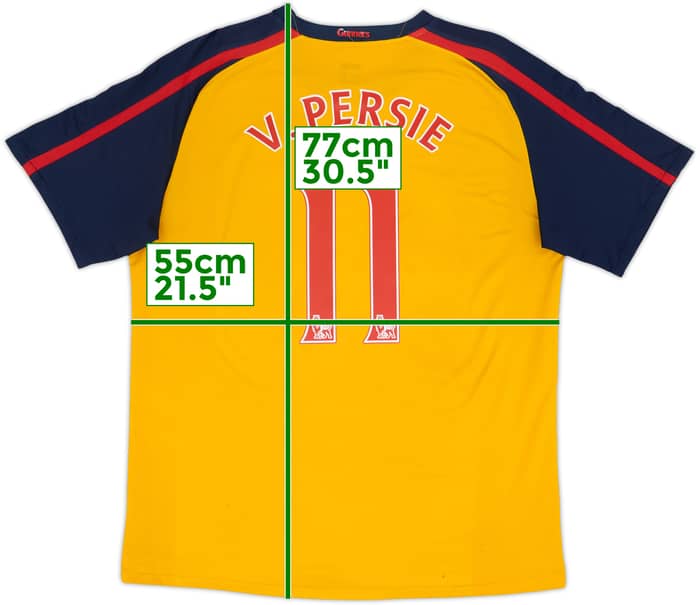 2008-09 Arsenal Away Shirt V.Persie #11 - 7/10 - (L)