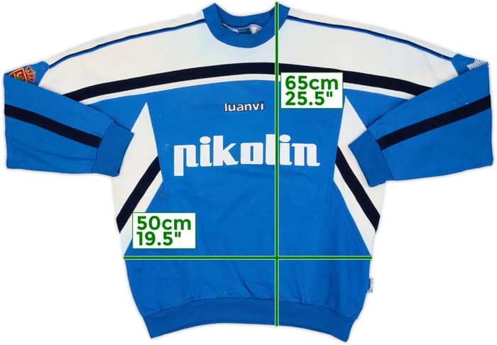 1999-00 Real Zaragoza Luanvi Sweat Top - 4/10 - (L)