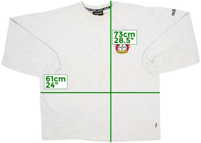 1996-97 Bayer Leverkusen adidas Sweat Top - 6/10 - (L)