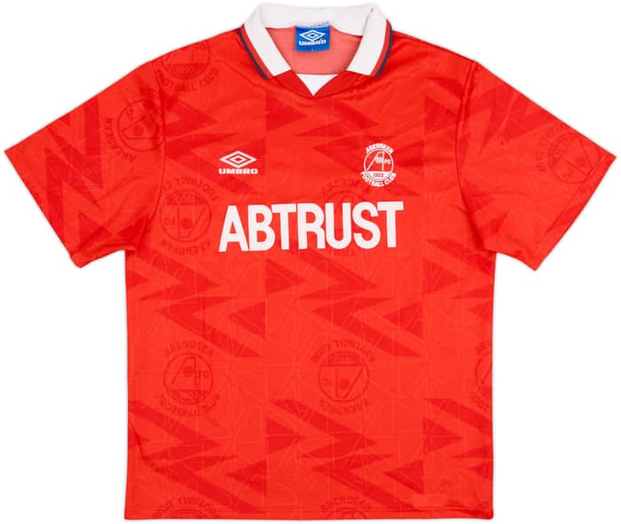 1992-93 Aberdeen Home Shirt - 8/10 - (L)