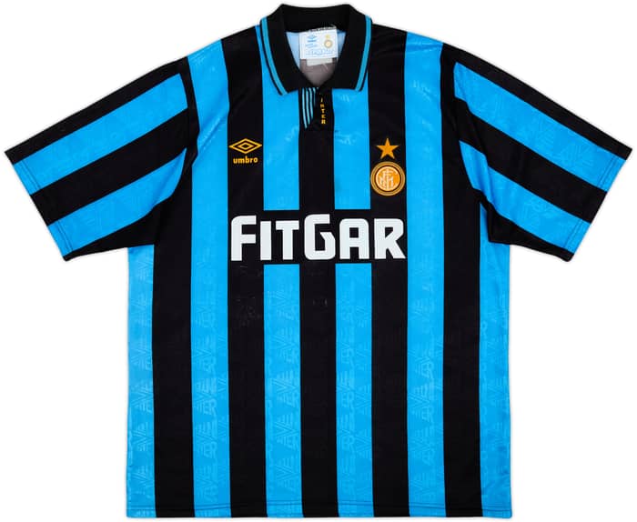 1991-92 Inter Milan Home Shirt - 8/10 - (XL)