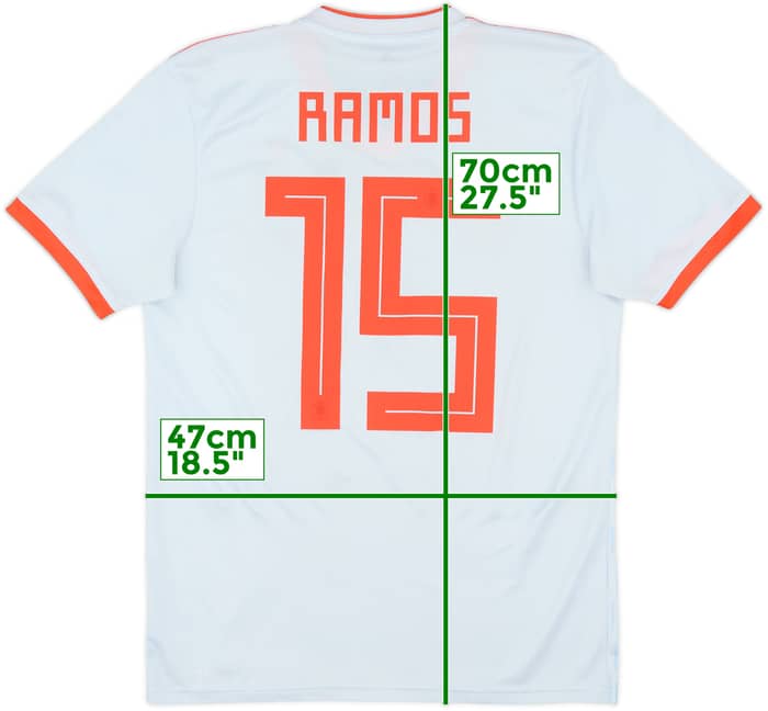 2018-19 Spain Away Shirt Ramos #15 - 9/10 - (S)