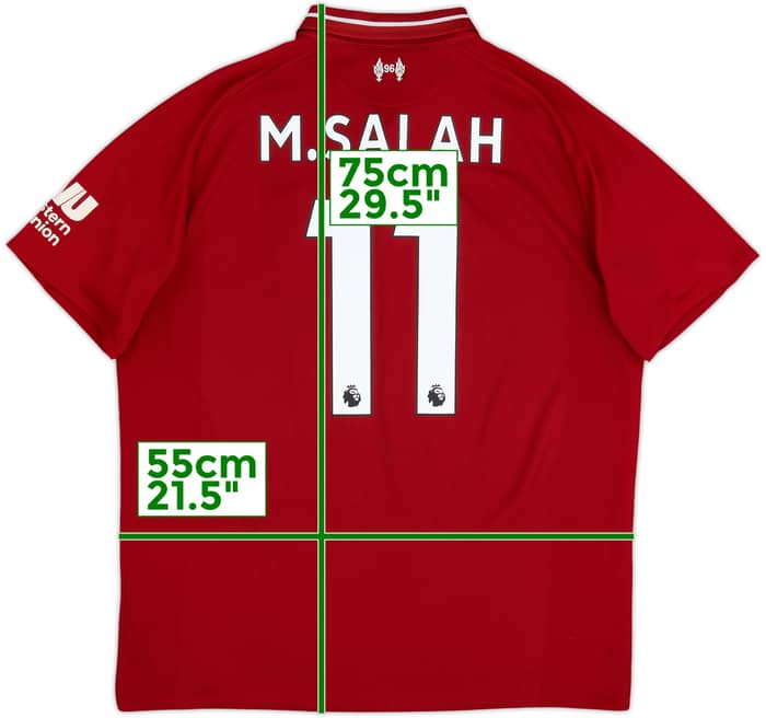 2018-19 Liverpool Home Shirt M.Salah #11 - 5/10 - (L)