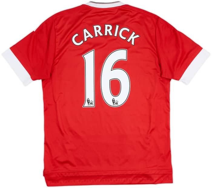 2015-16 Manchester United Home Shirt Carrick #16 - 6/10 - (M)