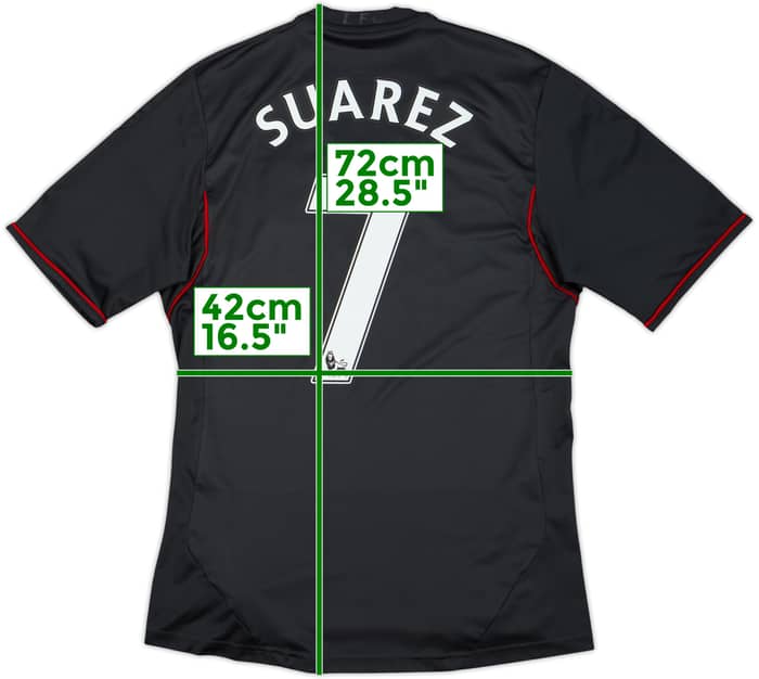 2011-12 Liverpool Away Shirt Suarez #7 - 5/10 - (S)