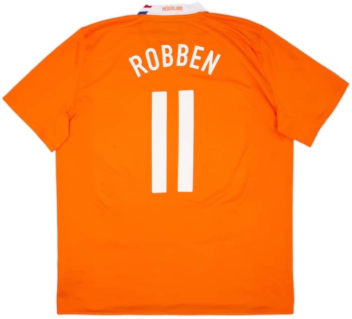 2008-10 Netherlands Home Shirt Robben #11 - 5/10 - (XL)
