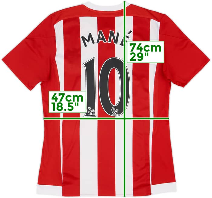 2015-16 Southampton Home Shirt Mane #10 - 7/10 - (M)
