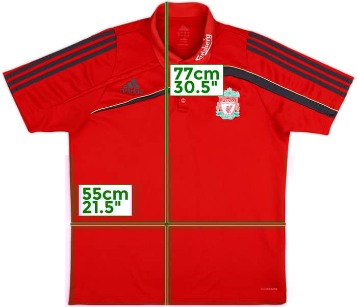 2009-10 Liverpool adidas Polo Shirt - 8/10 - (L)