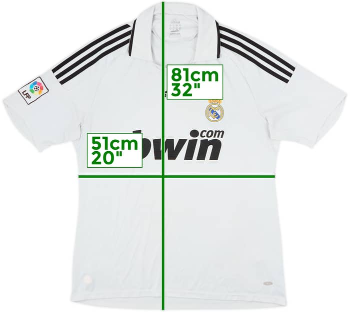 2008-09 Real Madrid Home Shirt - 4/10 - (L)