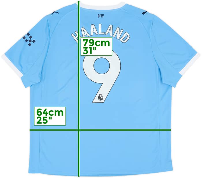 2025-26 Manchester City Home Shirt Haaland #9 - 8/10 - (XXL)