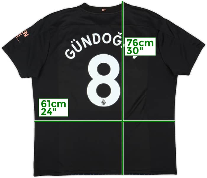 2020-21 Manchester City Away Shirt Gundogan #8 - 8/10 - (XXL)