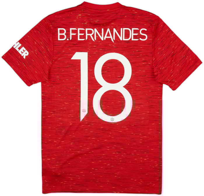 2020-21 Manchester United Home Shirt B.Fernandes #18 - 9/10 - (S)